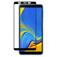 Samsung Galaxy A7 2018 ( A750F ) 5D Curved Panzer Schutz Folie Vollständig Klebend und Abdeckung 9H Tempered Glas Displayschutz cofi1453®