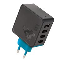 Forever Netzladegerät Stecker 4x USB Anschluss...