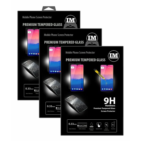 3x Panzer Schutz Glas 9H Tempered Glass Display Schutz Folie Display Glas Screen Protector für OnePlus 6T @cofi1453®