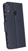 Elegante Buch-Tasche Hülle für HONOR 8X Schwarz Leder Optik Wallet Book-Style Schale cofi1453®