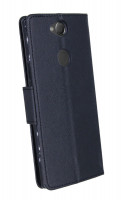 Elegante Buch-Tasche Hülle für das Sony Xperia XA2 PLUS in Schwarz Leder Optik Wallet Book-Style Cover Schale @ cofi1453®