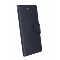 Elegante Buch-Tasche Hülle für das Sony Xperia XA2 PLUS in Schwarz Leder Optik Wallet Book-Style Cover Schale @ cofi1453®