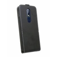 NOKIA 7.1 (2018) // Klapptasche Schutztasche Schutzhülle Flip Tasche Hülle Zubehör Etui in Schwarz Tasche Hülle @cofi1453®