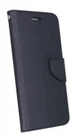Elegante Buch-Tasche Hülle für BQ AQUARIS C Schwarz Leder Optik Wallet Book-Style Schale cofi1453®