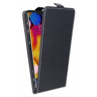 LG V40 ThinQ // Klapptasche Schutztasche Schutzhülle Flip Tasche Hülle Zubehör Etui in Schwarz Tasche Hülle @cofi1453®