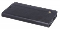 Elegante Buch-Tasche Hülle für Samsung Galaxy J4+ Plus (J415F) Schwarz Leder Optik "Prestige" Wallet Book-Style Schale cofi1453®
