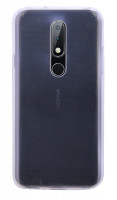 Nokia 5.1 Plus (2018) // Silikon Hülle Tasche Case Zubehör Gummi Bumper Schale Schutzhülle Zubehör in Transparent @cofi1453®