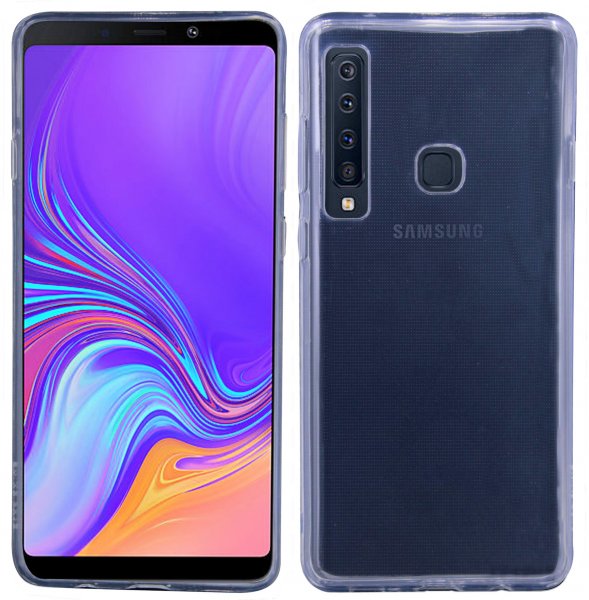 Samsung Galaxy A9 2018 (A920F) // Silikon Hülle Tasche Case Zubehör Gummi Bumper Schale Schutzhülle Zubehör in Transparent @cofi1453®