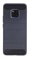 Huawei Mate 20 Pro // Silikon Hülle Tasche Case Zubehör Gummi Bumper Schale Schutzhülle in Carbon-Schwarz @cofi1453®