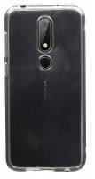 Nokia 6.1 Plus (2018) // Silikon Hülle Tasche Case Zubehör Gummi Bumper Schale Schutzhülle Zubehör in Transparent @cofi1453®