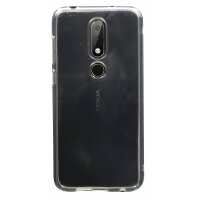 Nokia 6.1 Plus (2018) // Silikon Hülle Tasche Case Zubehör Gummi Bumper Schale Schutzhülle Zubehör in Transparent @cofi1453®