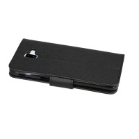 Elegante Buch-Tasche Hülle Fancy für das Samsung Galaxy J6+ Plus ( J610F ) in Schwarz Wallet Book-Style Schale @ cofi1453®
