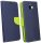 Elegante Buch-Tasche Hülle Fancy für das Samsung Galaxy J6+ Plus ( J610F ) in Blau-Grün Wallet Book-Style Schale @ cofi1453®