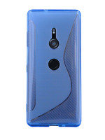 Sony Xperia XZ3 // S-Line TPU SchutzHülle Silikon Hülle Silikonschale Case Cover Zubehör Bumper in Blau @ cofi1453®