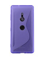 Sony Xperia XZ3 // S-Line TPU SchutzHülle Silikon Hülle Silikonschale Case Cover Zubehör Bumper in Lila @ cofi1453®
