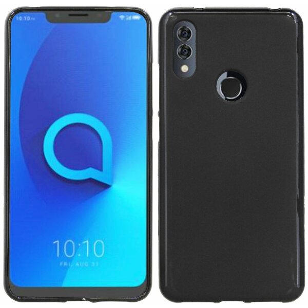 Alcatel 5V (5060D) //Silikon Hülle Tasche Case Zubehör Gummi Bumper Schale Schutzhülle Zubehör Schwarz @cofi1453®