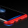 360° Full Cover 3in1 Slim Case Schutz Tasche Handyhülle Handyschale Schutz für iPhone 8 in Schwarz-Rot @cofi1453