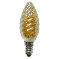 E14 4W LED Filament Leuchtmittel Kerzenlampe gedreht 450...