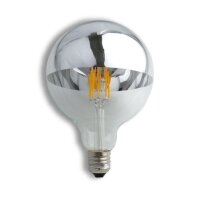 E27 6W LED Filament Lampe verchromt 700 Lumen