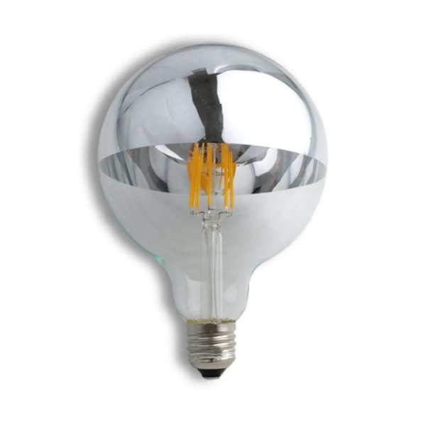 E27 8W LED Filament Lampe verchromt 800 Lumen