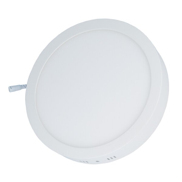 18W LED Panel Aufputz Deckenleuchte Rund Ø225mm Neutralweiß 4500K 1450 Lumen inkl Trafo