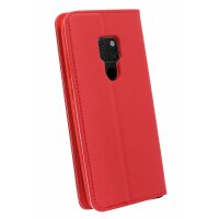 Elegante Buch-Tasche Hülle für das HUAWEI MATE 20 in Rot Leder Optik Wallet Book-Style Cover Schale cofi1453®