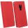 Elegante Buch-Tasche Hülle für das HUAWEI MATE 20 in Rot Leder Optik Wallet Book-Style Cover Schale cofi1453®