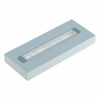 LED Aluminium Profil PD-G 1 Meter Aluprofil Leiste 17 x 18mm Silber eloxiert für 12mm LED Streifen inkl. Endkappen