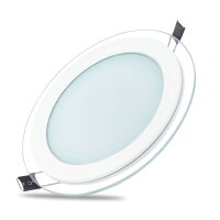 6W LED Panel Glas Deckenleuchte Rund Ø100mm 450 Lumen