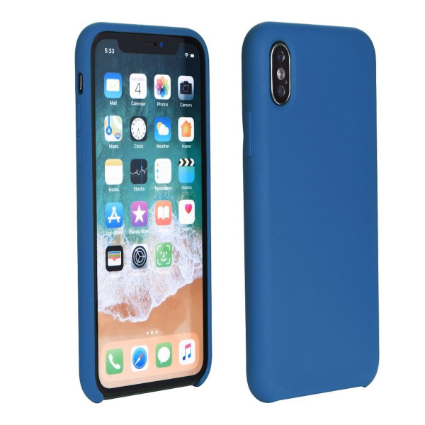 Silikon Case Hülle Schale Cover Dezent Handyhülle Handyschale Schutz für Huawei Mate 20 PRO in Blau @cofi1453
