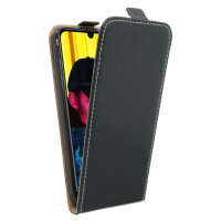 Flip Case kompatibel mit Huawei P Smart 2019 Handy Tasche vertikal klappbar Schutzhülle Klapphülle Schwarz @cofi1453®