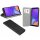 Samsung Galaxy A9 2018 A920F Tasche Flip Case Schutzhülle Schwarz + Glas