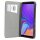 Samsung Galaxy A9 2018 A920F Tasche Flip Case Schutzhülle Schwarz + Glas