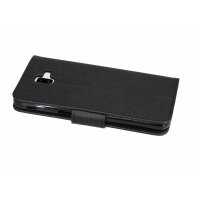 Samsung Galaxy J6+ Plus J610F Tasche Flip Case Schutzhülle Schwarz + Glas