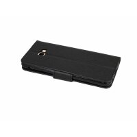 Samsung Galaxy J4+ Plus J415F Tasche Flip Case Schutzhülle Schwarz + Glas