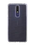 Nokia 3.1 PLUS Silikon Hülle Cover Case Bumper Transparent