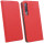 Buch Tasche Smart kompatibel mit Samsung Galaxy A7 2018 (A750F) Handy Hülle Etui Brieftasche Schutzhülle mit Standfunktion, Kartenfach Rot @cofi1453®