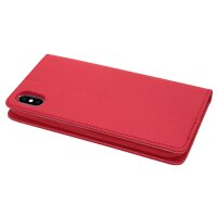 iPhone XS Max Buch Tasche Flip Case Rot Schutzhülle