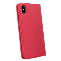 iPhone XS Max Buch Tasche Flip Case Rot Schutzhülle