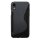 iPhone XR Silikon Hülle S-Line Cover Case Schwarz