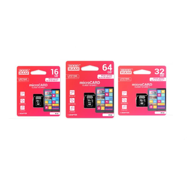 Speicherkarten MicroCARD microSDHC microSDXC Class 4 Class 10 UHS-I 8GB 16GB 32GB 64GB mit Adapter