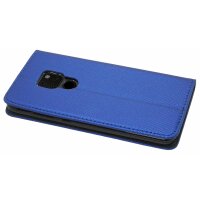 cofi1453® Buch Tasche "Smart" kompatibel mit Huawei Mate 20 Handy Hülle Etui Brieftasche Schutzhülle mit Standfunktion, Kartenfach Blau