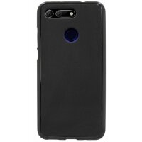 cofi1453® Silikon Hülle Basic kompatibel mit HONOR VIEW 20 Case TPU Soft Handy Cover Schutz Schwarz