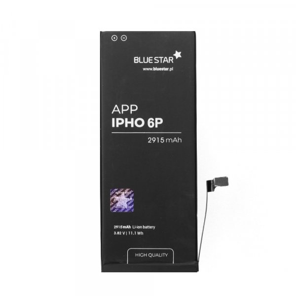 Bluestar Akku Ersatz kompatibel mit iPhone 6 Plus 2915 mAh Austausch Batterie Handy Accu APN 616-0765 PREMIUM