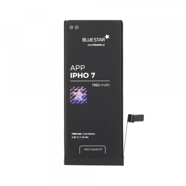 Bluestar Akku Ersatz kompatibel mit iPhone 7 1960 mAh Austausch Batterie Handy Accu APN 616-00255
