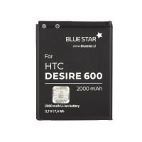 Bluestar Akku Ersatz kompatibel mit HTC Desire 600 606t 606w 608 608t 2000 mAh Batterie Handy Acuu PREMIUM BO47100 35H00209-04M