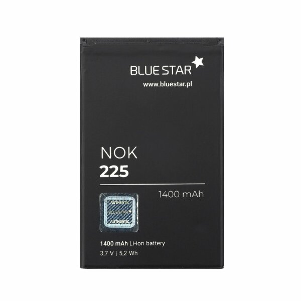 Bluestar Akku Ersatz kompatibel mit Nokia 225 / Nokia Asha 225 SIM 1400 mAh Austausch Batterie Nokia BL-4UL