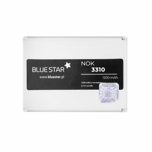 Bluestar Akku Ersatz kompatibel mit Nokia 3310 / 3410 / 3510 / 3510i 1200 mAh Austausch Batterie Accu Nokia BLC-2