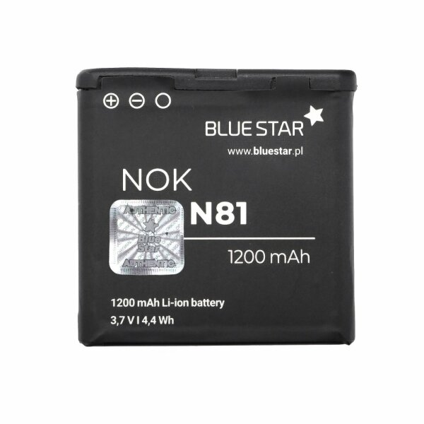 Bluestar Akku Ersatz kompatibel mit BL-6MT Nokia N81 / N81 8 GB Accu BP-6MT