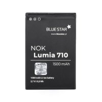 Bluestar Akku Ersatz kompatibel mit Nokia Lumia 710 1500 mAh Austausch Batterie Accu Nokia BP-3L
